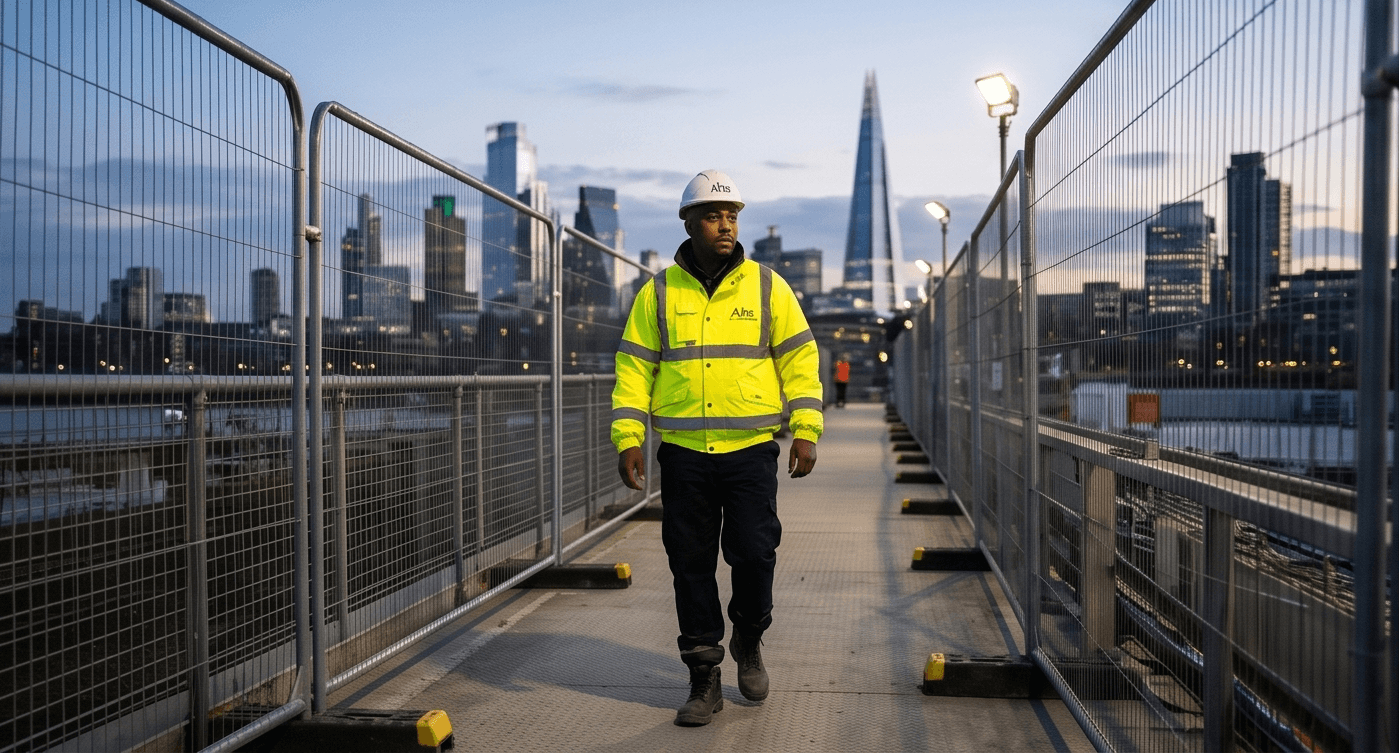 Security Guard Monitoring CCTV